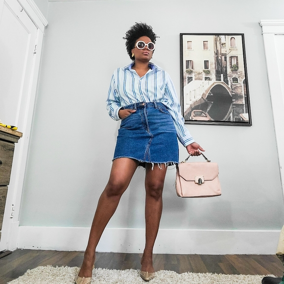 Distressed Denim Mini, 10